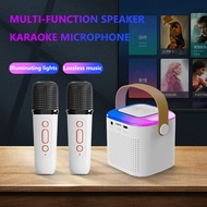 ♥Limit Free Shipping♥ Microphone Karaoke Machine Portable Bluetooth 5.3 PA Speaker System with 1-2 Wireless Microphones Home Family Singing Machine