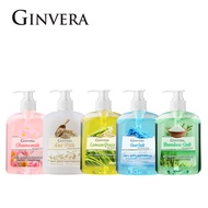[Bundle of 2/4] GINVERA Hand Liquid Soap 500ml - Lemongrass, Sea Salt, Bamboo Salt, Chamomile, Oat Milk