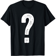 Men's Cotton T-Shirt Question Mark T-Shirt Couple Who Costume Shirt T-Shirt Fast Shipping 4Xl , 5Xl 