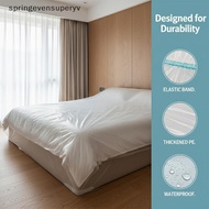 SPUUN Transparent Disposable Waterproof Bed Cover  Furniture Protector Dustproof Mattress Sheet for 