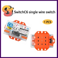 [Ready Stock Supply] 1pc M5Stack SwitchC6 IoT IoT Single Fire Wire Switch ESP32-C6 Magnetic Retentio