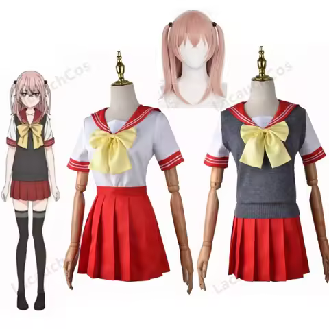 New Anime My Dress-Up Darling Inui Sajuna Cosplay Costume Wigs JK Uniform Dress Outfits Halloween Ca