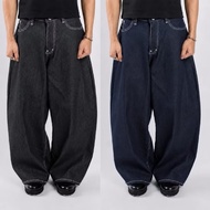 14 oz Thick Raw Denim Baggy Jeans