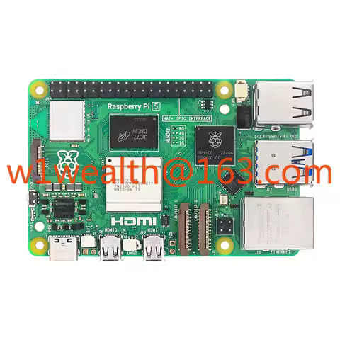 Original Raspberry Pi 5 4G 8G 16GB RAM LPDDR4X-4267 BCM2712 2.4GHz Quad-core 64-bit A76 CPU Dual-ban