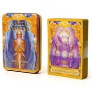 Iron Box 10x7.2cm Golden Edge The Angel Answer Oracle Card Game