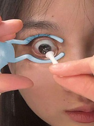1入組/2入組pp材質隱形眼鏡輔助工具,適用於佩戴美瞳,便攜使用