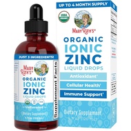 MaryRuth Organics Zinc 4 oz Supplements Immune Support, Ionic Zinc for Kids & Adults, Liquid Supplem