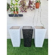 Pasu Fiberglass Tinggi Tall Fiber Pot Flower Pot Dalam Penuh Dalam Separuh Pasu Cantik Pasu Lawa Hea