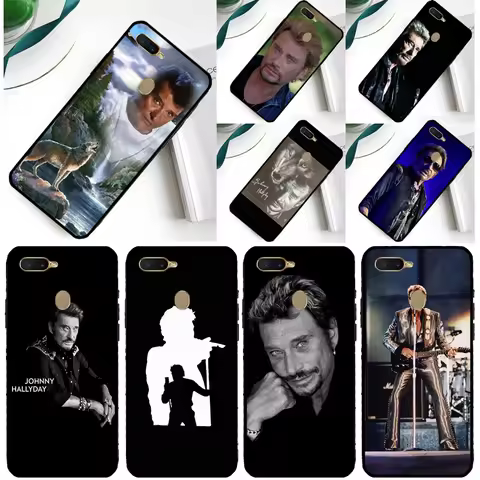 Johnny Hallyday Case For OPPO A5 A9 A31 A53 A53S A1K A15 A16 A52 A72 A83 A91 A93 A54 A74 A94 Cover F
