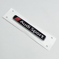 3D ABS Logo Audi Sport Emblem Decal Car Rear Trunk Sticker Badge For Audi A1 A2 A3 A4 A5 A6 A7 Q2 Q3