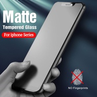 【รักอิเล็กตรอน】กระจกอย่างหนา Matte 9d สำหรับ Apple Iphone 13 12 11 Pro Mini X XS Max XR แผ่นกรองแสงฟิล์มแก้วสำหรับ I13 Ifhone I12