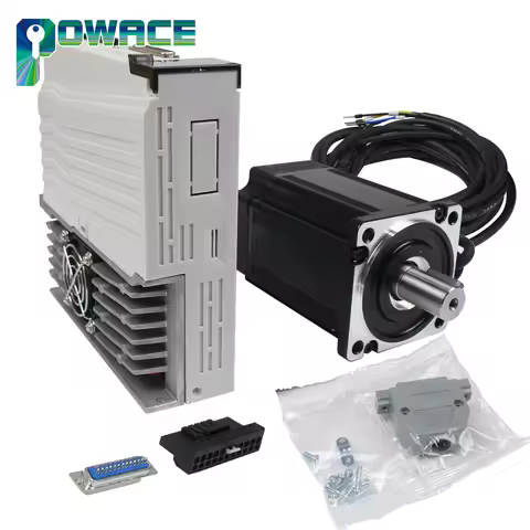 【BR US CZ】Magnetic Encoder 400W 600W 750W 1000W 1KW AC Servo Stepper Motor CNC Kit With Brake Or Not