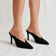 DOSS V-Cut Sleek Pointed Heels - Kasut Tinggi
