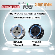 GSS Eubiq ITL3-TT / ITL3-BLK  International Traveler (Traveler) Premium Socket Adapter (Adaptor)