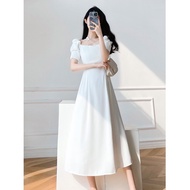 summer civil wedding elegant white dress for woman formal beach outfit graduation dress
