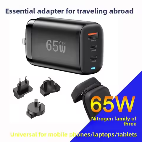 65W GaN USB Type C Charger For Laptop PPS 45W 25W Fast Charge For Samsung Xiaomi Realme Mobile IPhon