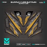 UV TRANSPARENT STRIPING SUPRA X 125 BATMAN MOTIF IP21 WAVE 125 BETMEN STICKER SIMPLE GRAPHICBENING