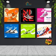 SPECTRA WALL DECORATION NIKE [30X30CM] WOODEN POSTER WALL DECOR Aesthetic