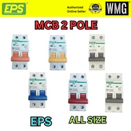 EPS MCB 2 POLE 10/16/20/32/40/50/63A
