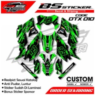 (COD) KLX DTRACKER FULL BODY DECAL STICKER CAN BE CUSTOMIZED WITH NAME AND NUMBER BS.010