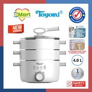 Toyomi 4L 2-in-1 Combo Steamer &amp; Hotpot MC 686SS