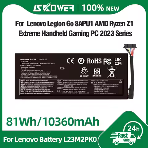 Upgrade 81Wh High Capacity L23M2PK0 L23C2PK0 Battery for Lenovo Legion go 8APU1 Handheld Gaming PC L