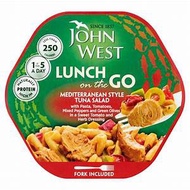 John West Lunch On The Go Mediterranean Style Tuna Salad With Pasta Tomato, Herb Dressing220g