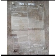 Acrylic Menu Board Acrylic Board Refrigerator Menu Acrylic Refrigerator Board Refrigerator Menu Boar