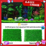 Artificial Grass Lawn Aquarium Fish Tank Decoration Soft Dense Spliceable Simulated Plant Lawn Environmental Protection Decor