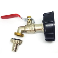 1/2 Brass Nozzles Tank 1000 Liter Ibc Adapter Garden Water Tank Connector Rainwater Tank Adapter Home Garden Water Connectors