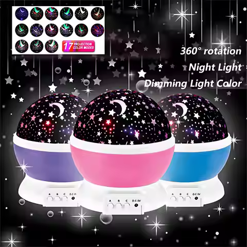 Night Lamp Projector Starry Sky Night Light Projector Baby Lamp Decor Rotating Starry Nursery Moon G