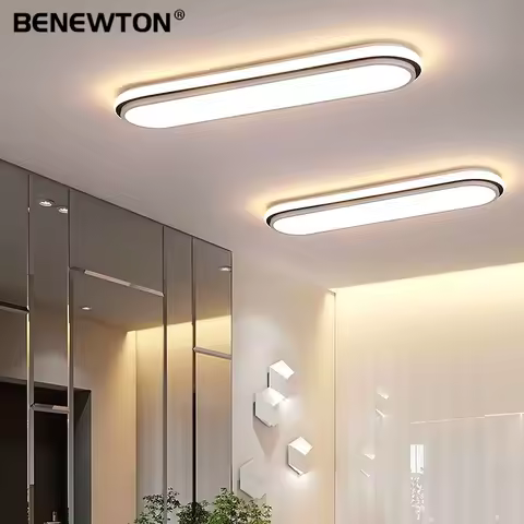 LED Modern Ceiling Light 38/53CM 3 Color Lights Minimalist LED Strip Aisle Ceiling Lights Bedroom Ga