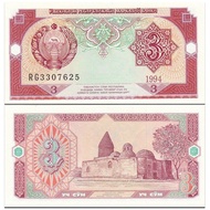 [Asia] Brand New UNC UNC Buickistan 3 Som Banknotes Foreign Coins 1994 P-74 Department Store20260315