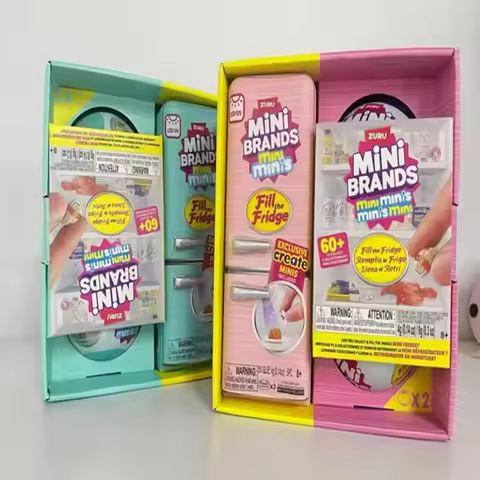 In Stock Replica Mini Brands Mini Minis Fill The Fridge Collect Mini Refrigerator Blind Box Toys Bir