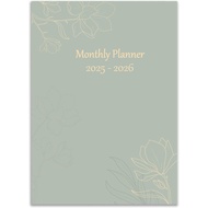 Simplified 2025-2026 Monthly Planner and Calendar Book. Runs From October 2025 - December 2026, Mont