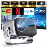 Electric Focus Projector Overseas Version A10 Android WIFI Projector 4K+HD Mini Gimbal