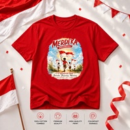 Independence Day T-shirt HR28 Distro Clothes for Men and Women, Trendy August 17th Tops, Short Sleev
