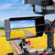FEELWORLD S55V3 6 Inch IPS on Camera Field DSLR Monitor Focus Assist 1280x720 Support 4K HDMI Input 