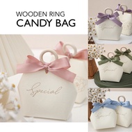 NEW VERSION (THICK)PREMIUM QUALITY (L)Wooden Ring gift box  Wooden Ring Gift bag Gift Box Door Gift Wedding
