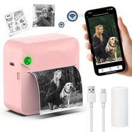 Portable Wireless Wireless Thermal Printer Compatible For IOS & Android, USB- Mini Printer With Inst
