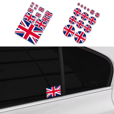 Union Jack Britain Stickers Car Vinyl Decals DIY Window Decor Auto Accessories For Ford Puma Kia Nis