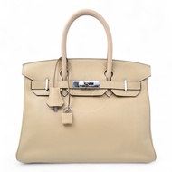 [Pre-owned] Hermes Birkin 30 Swift Stamp Square M Beige