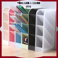 Multi-layer 4-compartment pen holder - Smart storage solution for office workers