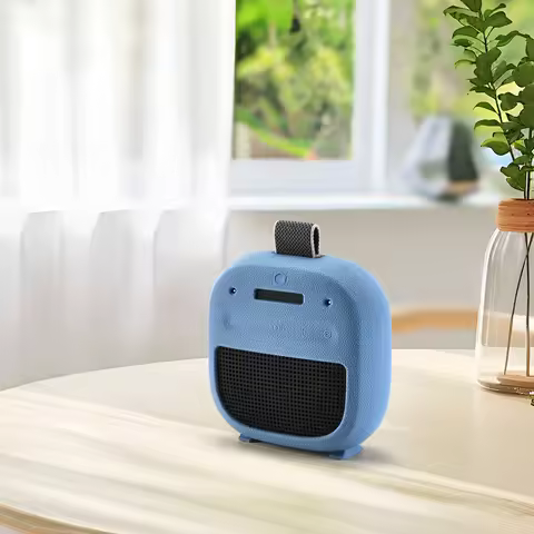 Silicone Cover Case For Bose SoundLink Micro 2 W/Carabiner Shockproof Protective Travel Case for Bos