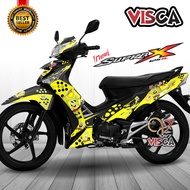 Decal Supra X 125 R Modif Keren Stiker Supra X 125 R Full Body Striping Supra X 125 R Variasi Keren