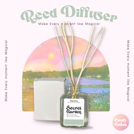 New!! ก้านไม้หอม กลิ่น Secret Garden(30 ml.) น้ำหอมปรับอากาศ Reed Diffuser ฟรี! ก้านไม้งา กลิ่นของสวนที่มีความพิเศษ Secert+box One