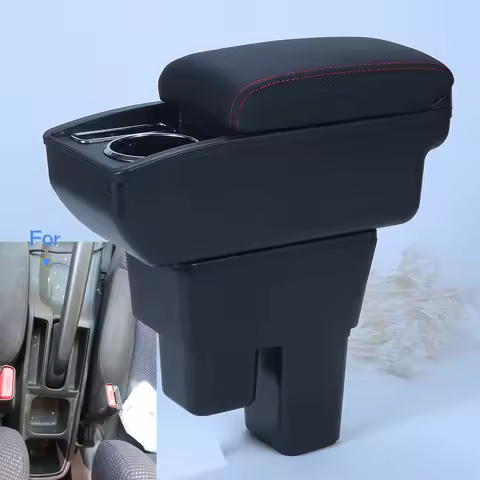 For Honda Jazz Armrest Box For Honda Fit Jazz 2 Car Armrest 2008 2009 2010 2011 2012 2013 Storage Bo