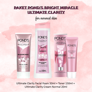 Paket Ponds Bright Miracle Ultimate Clarity 3 pcs - Paket Skincare Mencerahkan
