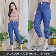 Women's jeans 7/9 SALVADOR ACID DARK-twenty olshop