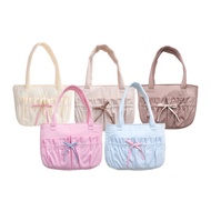 Palette.totebag - Bow Puffy Tote Bag Coquette Ribbon Fits 14 inch Laptop Coquette Totebag